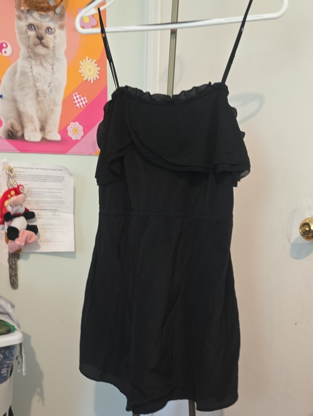 Wilfred Silk Ruffle Dress 16 Ptp 15 Waist